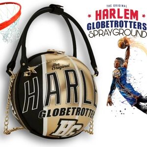 Sprayground Ball Bag Crossbody Basketball Limited Edition Rare Gold Harlem Black